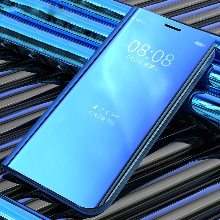 Умный флип чехол для Samsung Galaxy S9 S10 S8 Note 10 9 8 A9 A7 A8 A6 Plus 2018 5G S10E A70 A50 A8s S7 Edge M20