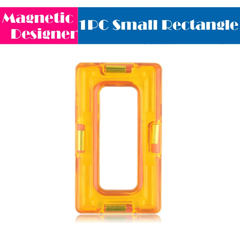 1pc rectangle 1 шт. Большие размеры магнитные блоки строительные игрушки дизайнерские магнитные кирпичи аксессуары модель и строительные игрушки для детей Подарки - Цвет: 1pc rectangle