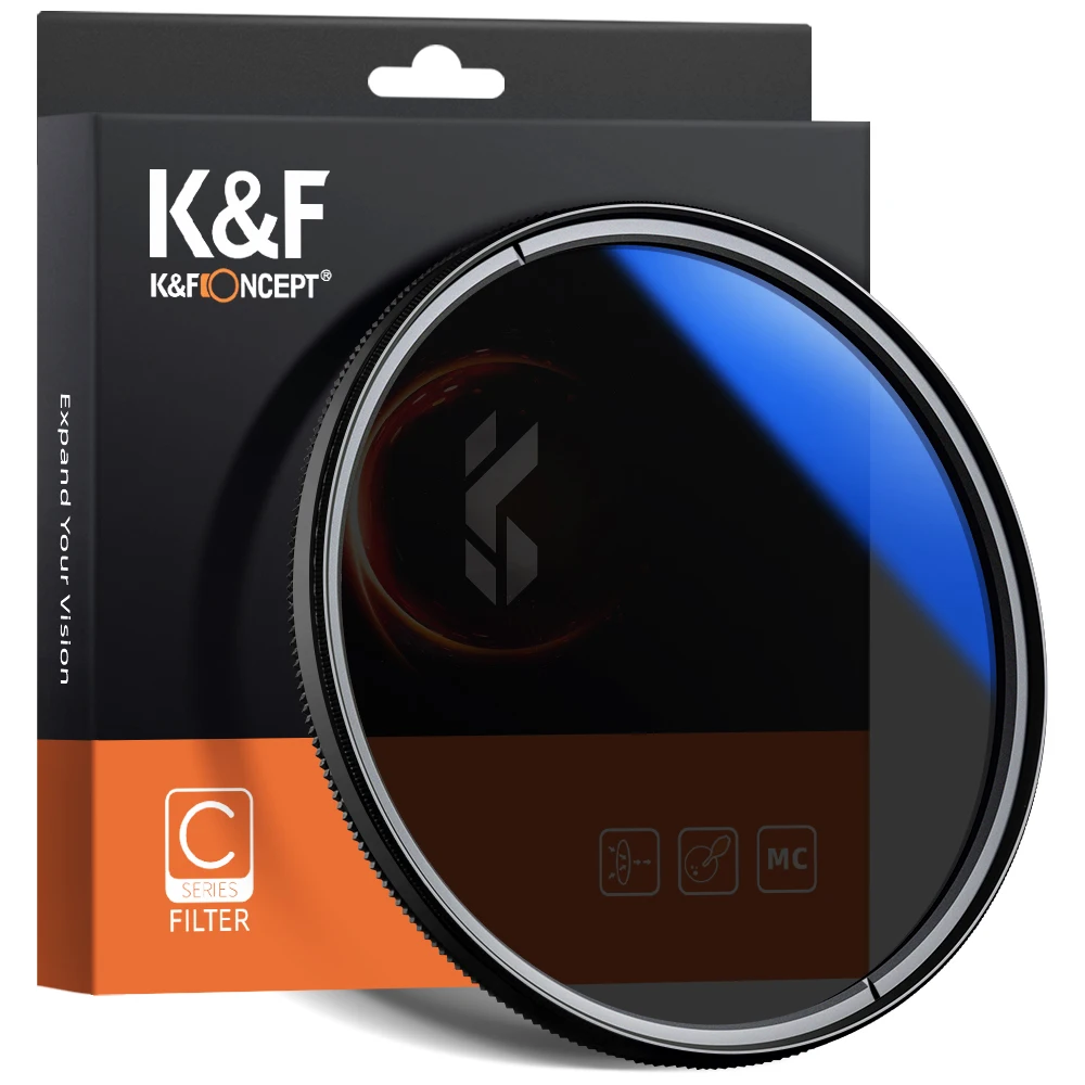 Поляризационный фильтр K & F Concept MC CPL 49/52/58/67/72/77 мм|Фотофильтры для объективов| |