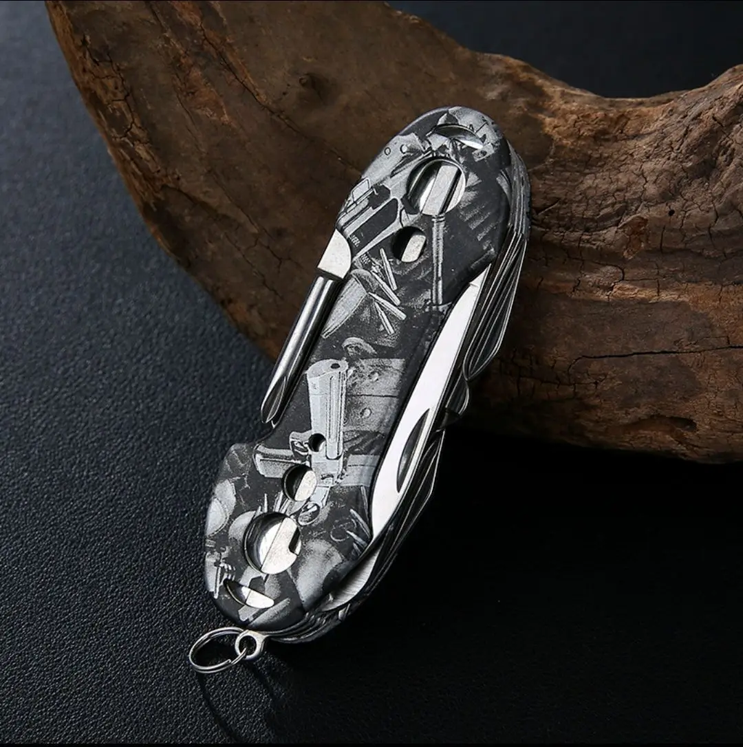 11 в 1 Многофункциональный нож для выживания на природе многоцелевой инструмент