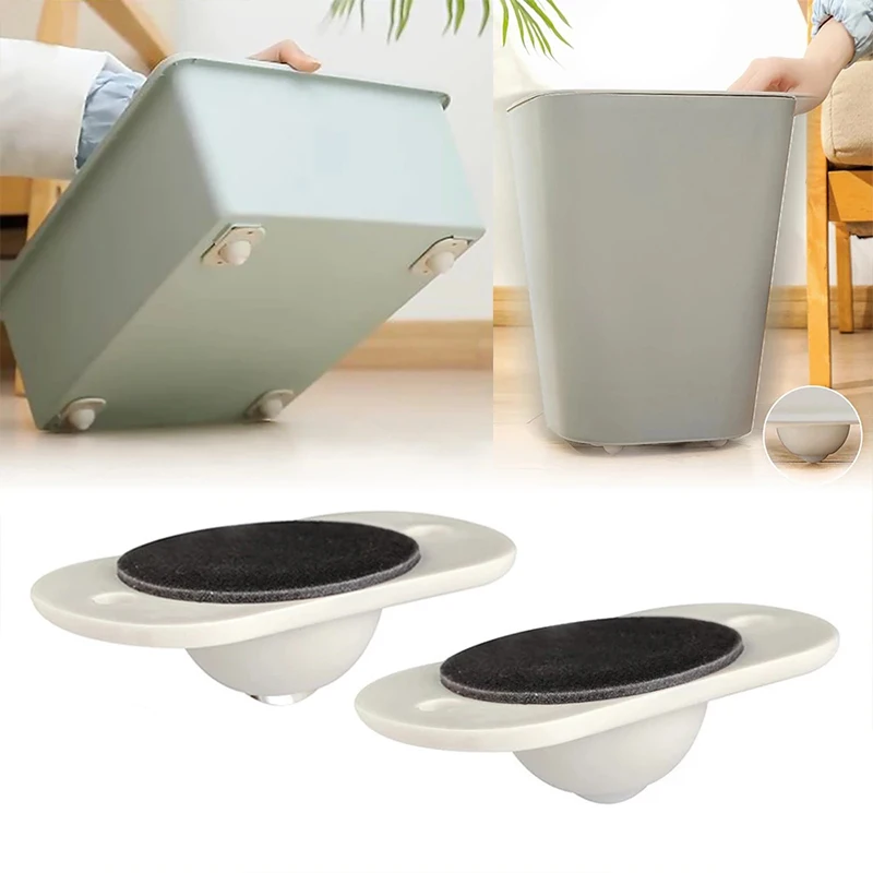 

Paste Type Universal Pulley Office Caster Wheels Swivel Caster Wheels Replacement Soft Safe Rollers Furniture Hardware