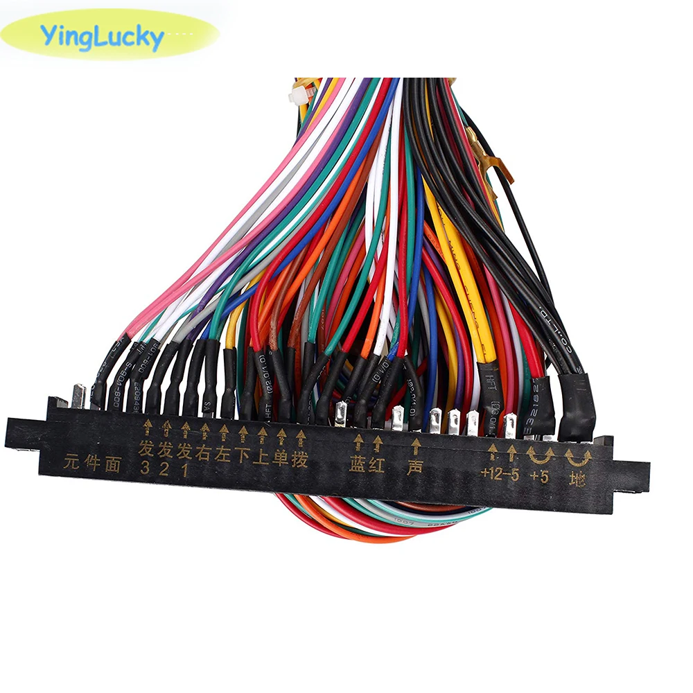 Jamma 28 pin Arcade cable length wire harness Joystick button connector for pandora box board arcade game accessories | Спорт и