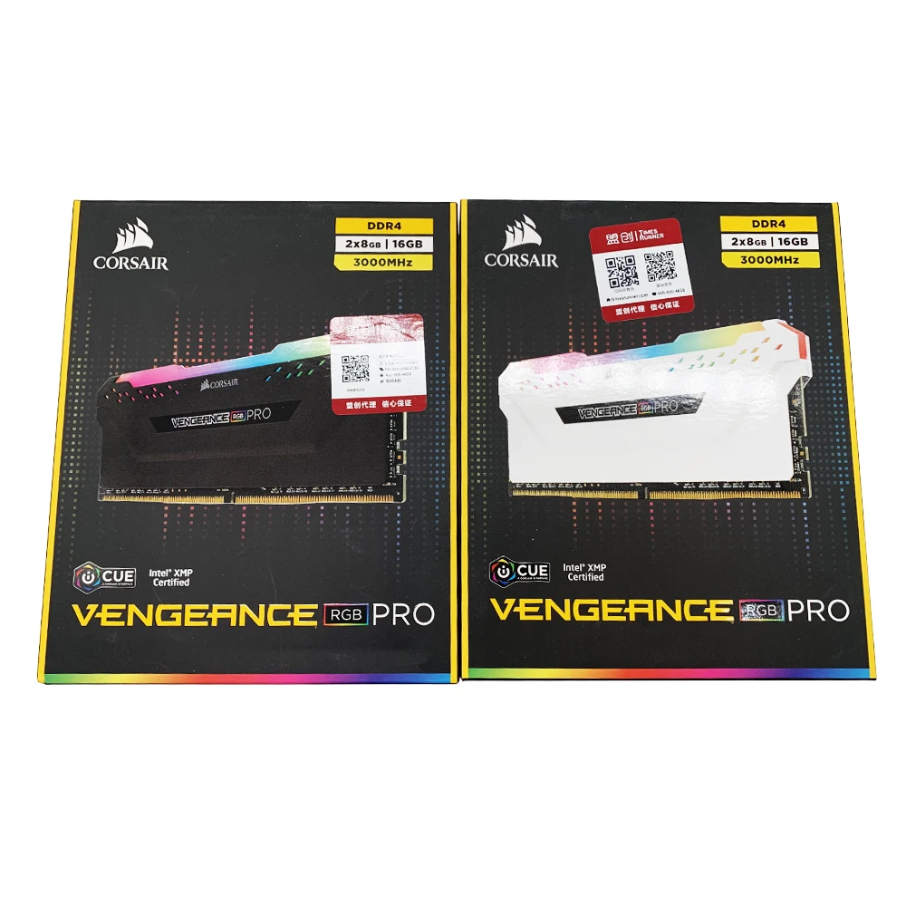 Corsair Комплект VENGEANCE лей VENGEANCE®RGB PRO 16 ГБ(2x8 ГБ) DDR4 DRAM 3000 МГц 3200 C16 C18 черный|Оперативная