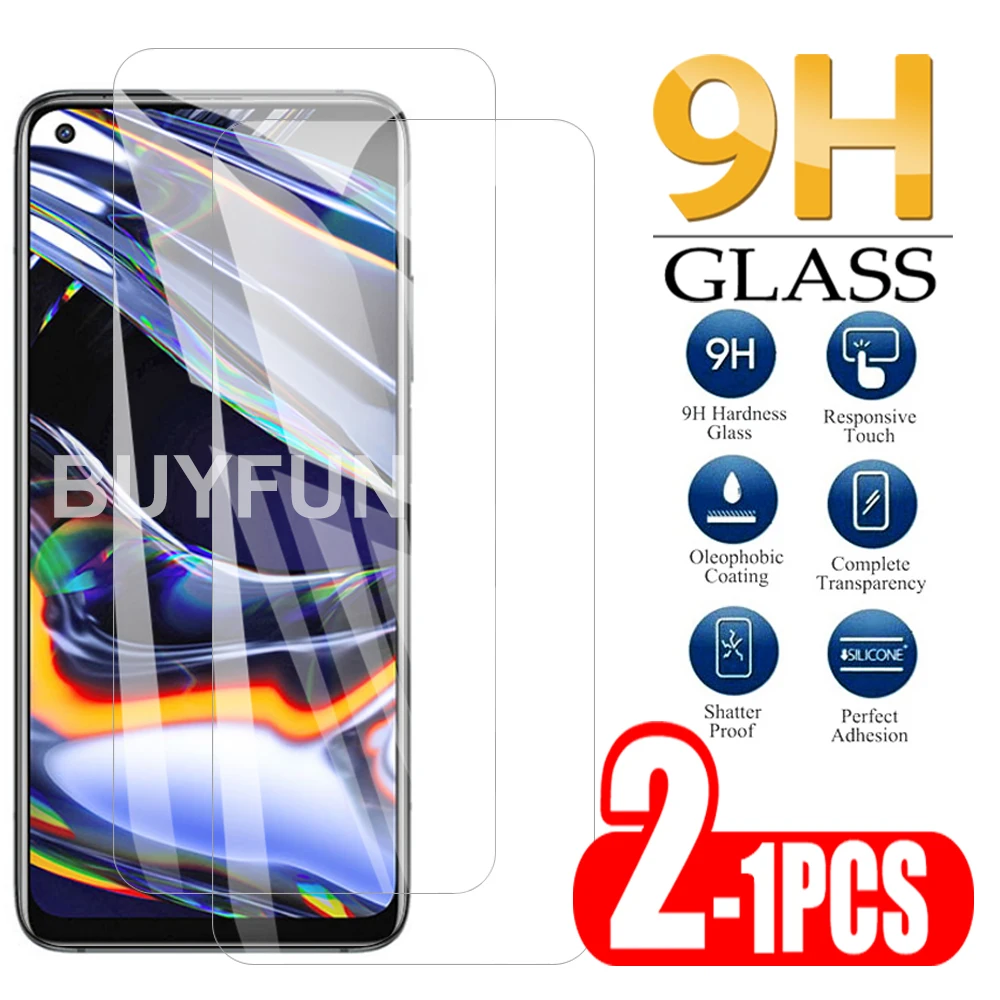 

1-2PCS Tempered Glass For Oppo Realme 7 Pro Transparent Screen Protector Realme7 Pro 7Pro Protective Glas Safety Cover Film 9H