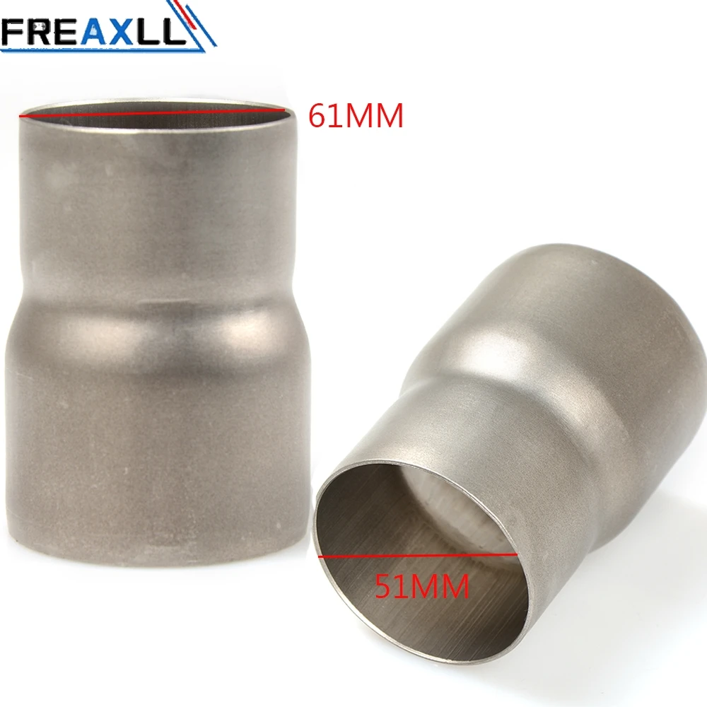 Universal 61mm-51mm Motorcycle Modified exhaust Muffler pipe Adapter Reducer Connector Pipe Tube For K1 K2 K3 K4 BANDIT HUYABUSA |