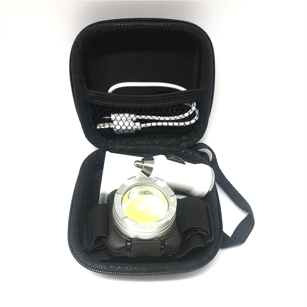 USB Перезаряжаемые налобный мини переносной фонарь головная лампа фонарик Фонари