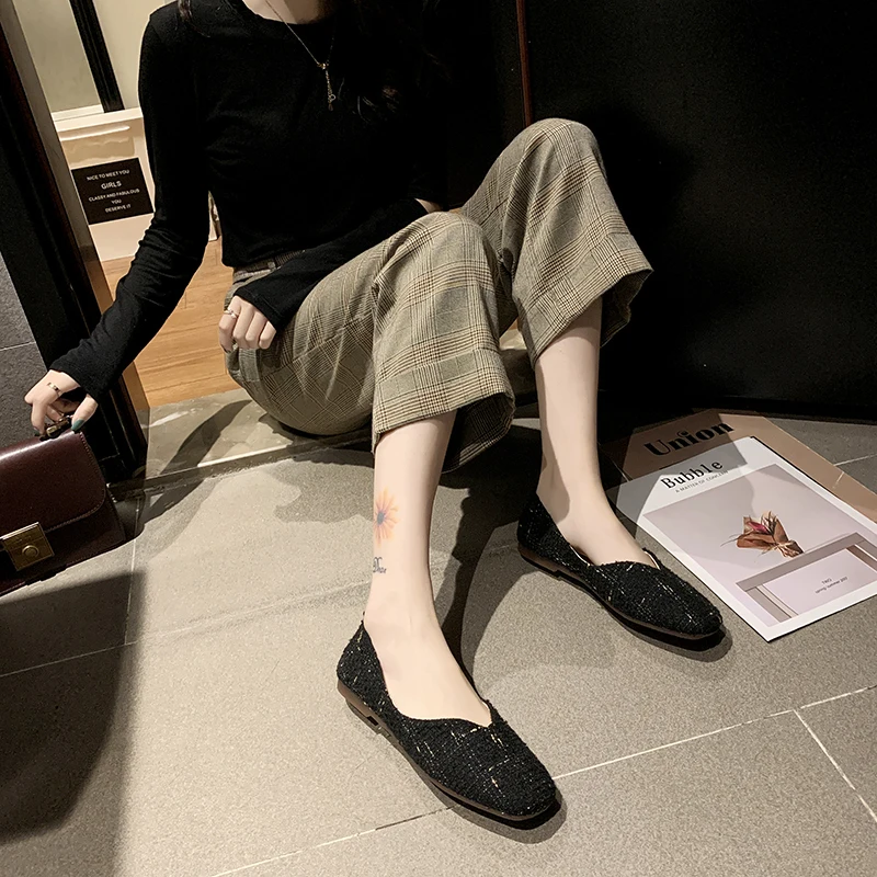 Женские нескользящие лоферы Удобная обувь с шапочкой Разноцветные слипоны для