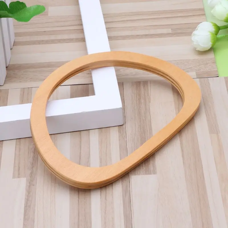 

One Pieces Wooden Handle Replacement DIY Handbag Purse Frame Bag Accessories
