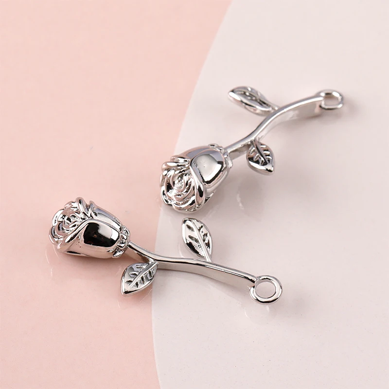 Настраиваемый позолоченный медный мешок 14 к золото роза сделай сам серьги