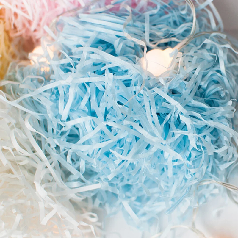 Соломенный наполнитель для сухих подарков 20 г/пакет самостоятельной сборки