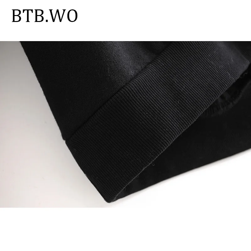 BTB. WO Женская толстовка с мультяшным принтом, женская повседневная куртка, толстовка для бега, свободные модные толстовки для женщин, s пуловер, куртка
