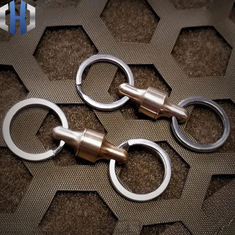 Quick Buckle Detach Outdoor Tactical Backpack EDC Key Ring Carabiner Climbing Keychain Tools | Украшения и аксессуары