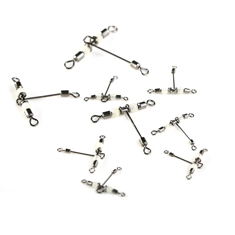 5 шт. Т-образные рыболовные вертлюжки с жемчужными бусинами | Спорт и развлечения