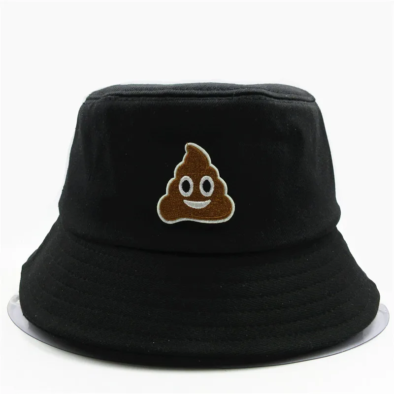 LDSLYJR мультяшная вышитая хлопковая Панама с призраком шляпа рыбака уличная