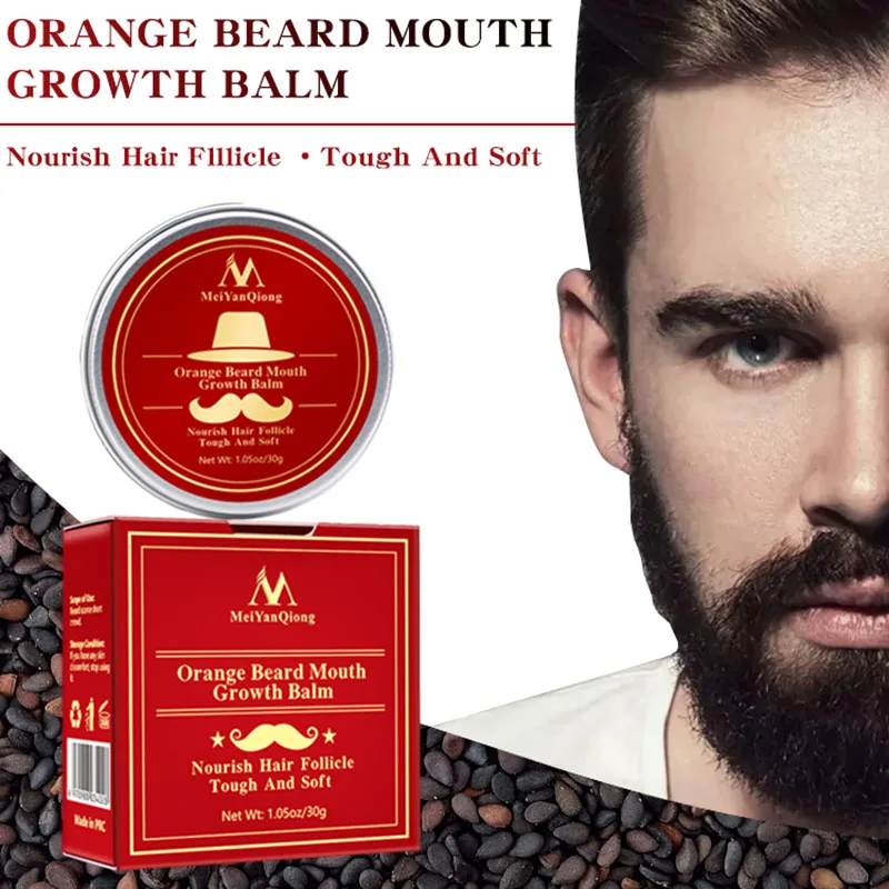 

Hot sale Men Beard Moustache Growth Balm Moisturizing Smoothing Care Cream Grooming