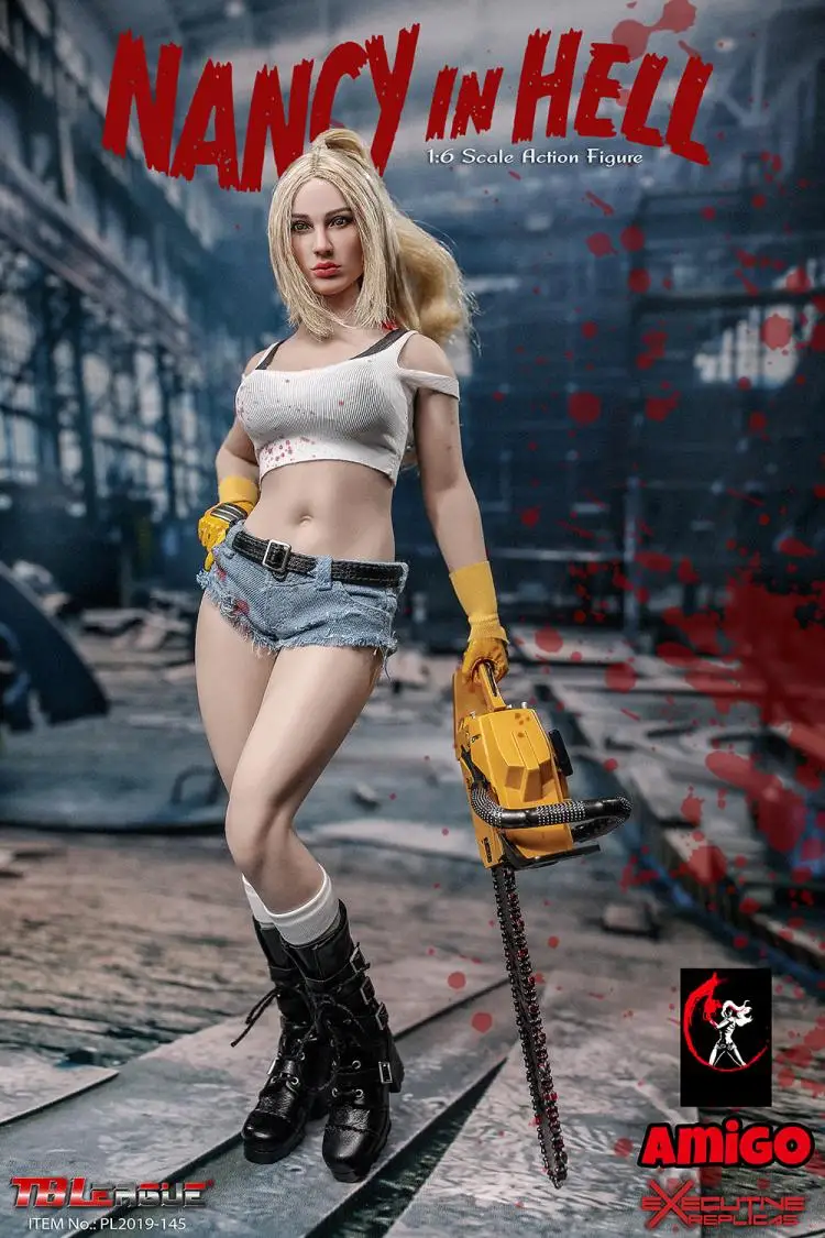 

1/6 scale Collectible figure doll woman Nancy in Hell with Seamless body 12" action figure doll Plastic model toy