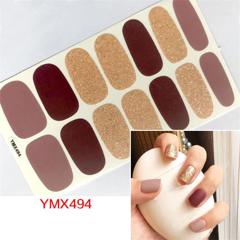 1 шт. цветные наклейки для ногтей мраморные фрукты Летние обертывания клейкие