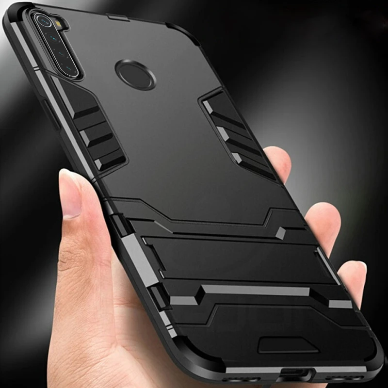 Чехол для Xiaomi Redmi Note 8 Pro гибридный армированный противоударный Прочный