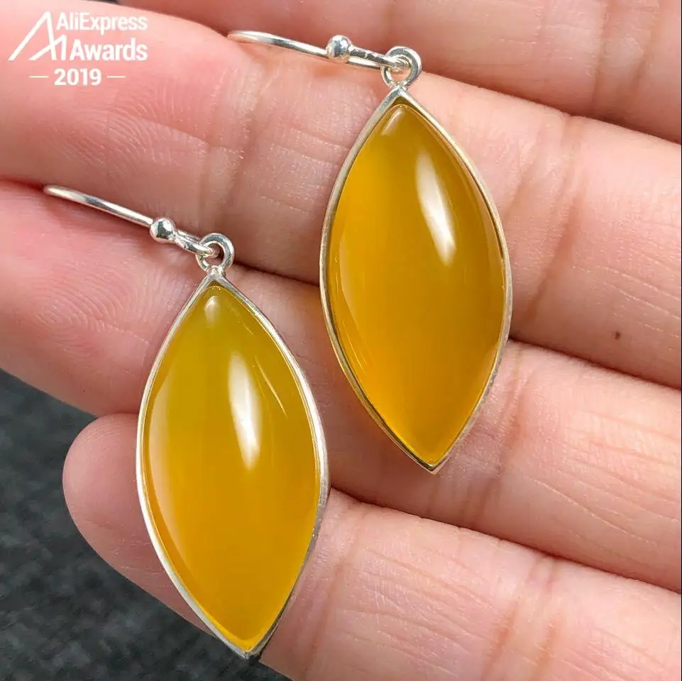 Серьги из серебра 925 пробы с искусственным драгоценным камнем|Серьги-подвески| |