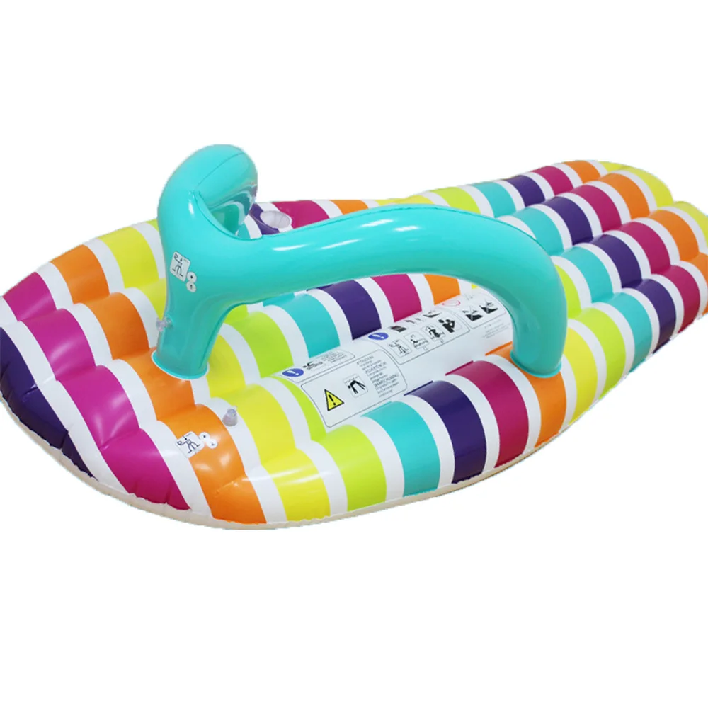 

160X75CM Water Creative Slippers Floating Bed Fashion Swimming Ring Air Cushion Play In Water Swimming Inflatable Mattress