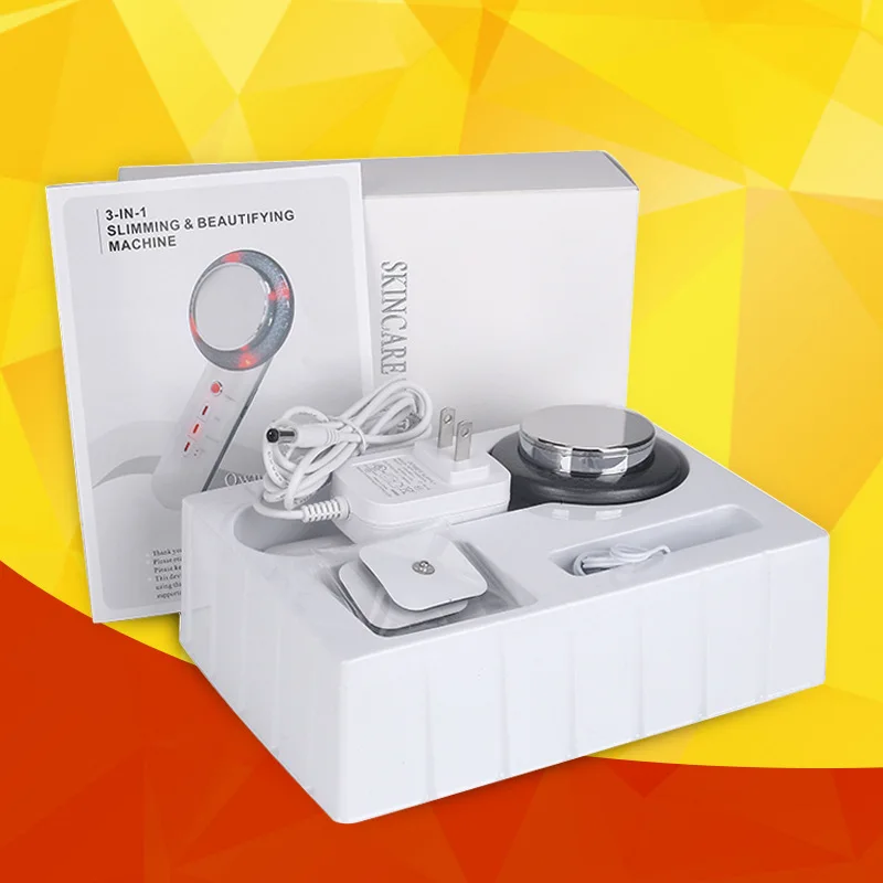 

3 in 1 beauty instrument ultrasonic LED micro electric EMS import 40K ultrasound import handheld slimming instrument