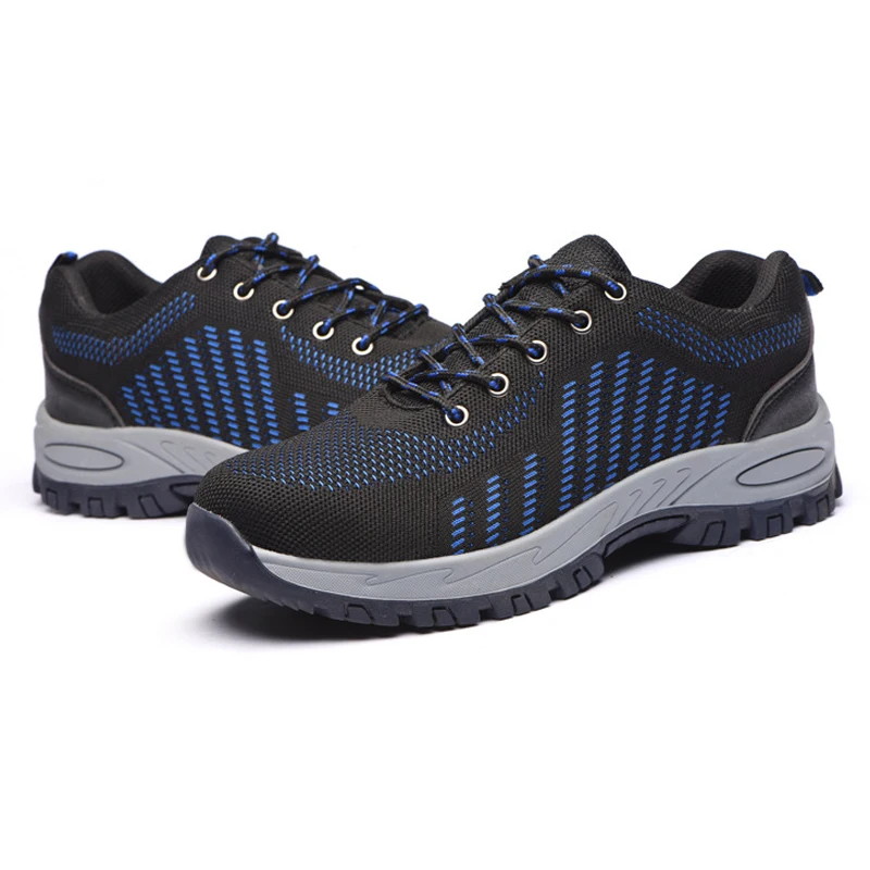 Защитные ботинки со стальным носком для мужчин и женщин дышащие Нескользящие