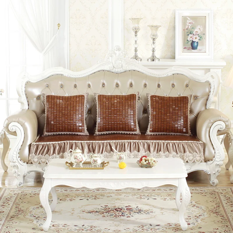 Летняя бамбуковая приятная для кожи наволочка дивана подушки маджонг