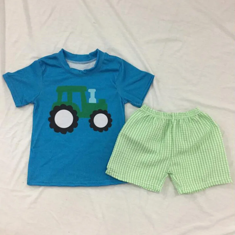 

Шорты детские короткие клетчатые с вышивкой и машинкой