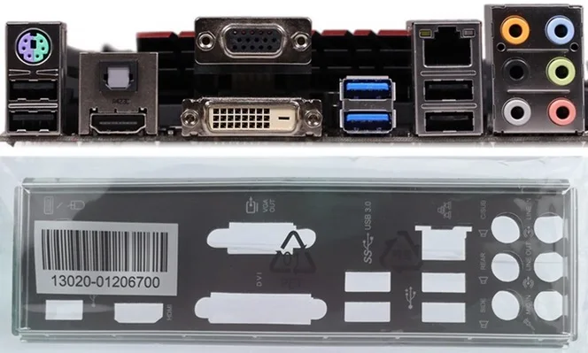 

Новая задняя панель I/O для материнской платы, просто защитная задняя панель, бесплатная доставка