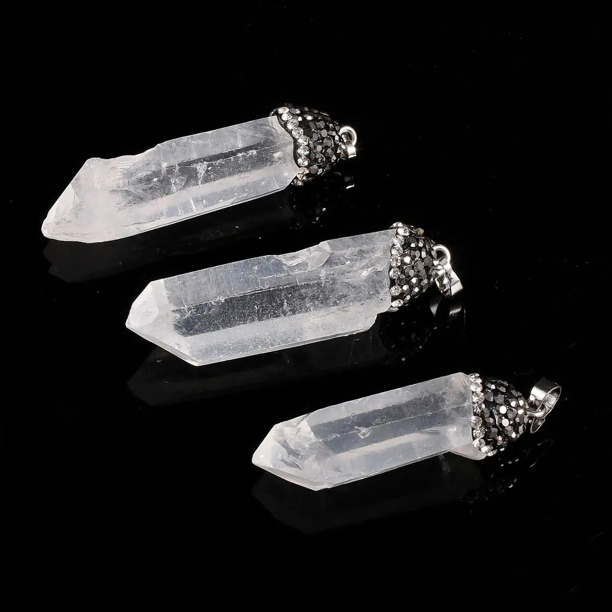 

Irregular Shape White Quartzs Pendant Reiki Healing Natural Stone Amulet DIY Jewelry Personality Gift