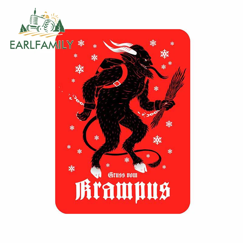 

EARLFAMILY 13 см x 9,8 см для Krampus Автомобильная Наклейка виниловая Автомобильная оболочка наклейка устойчивая к царапинам Водонепроницаемая накле...