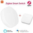 Умный переключатель Tuya Zigbee 2021, умный беспроводной переключатель, Управление несколькими сценами, умный переключатель работает с Alexa Google Home