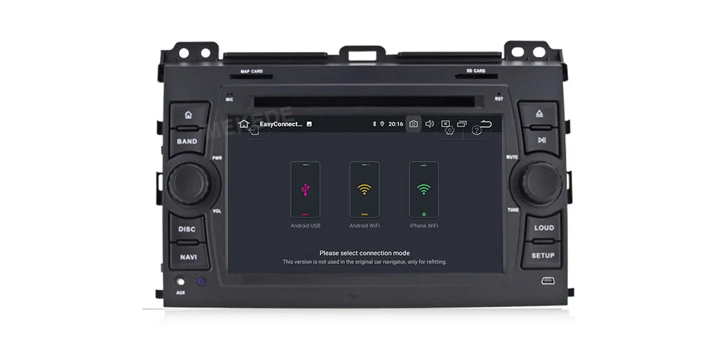 MEKEDE Android9.0 4G ram 64G rom RDS автомобильный мультимедийный плеер для toyot prado 120 2003-2009 Автомобильный gps навигатор радио wifi Casstee