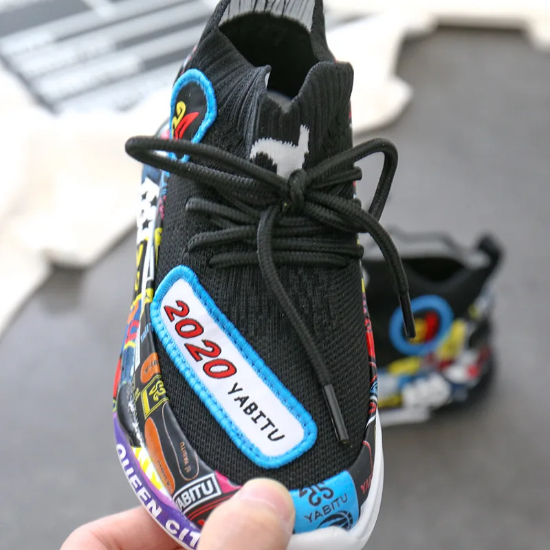 Детские высокие спортивные кроссовки слипоны повседневные для мальчиков