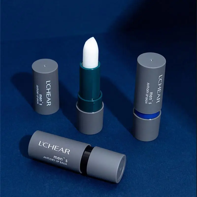 

2021 New Mens Lip Balm Long Lasting Moisture Hydration Lighten Lip Lines Anti-dry Lip Balm Men's Lip Cosmetics Lip Makeup Tools