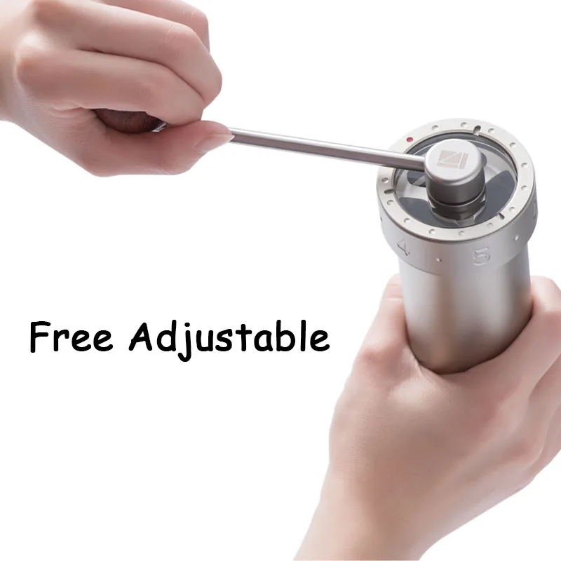 Супер Высококачественная ручная кофемолка Регулируемая Мини-мельница из