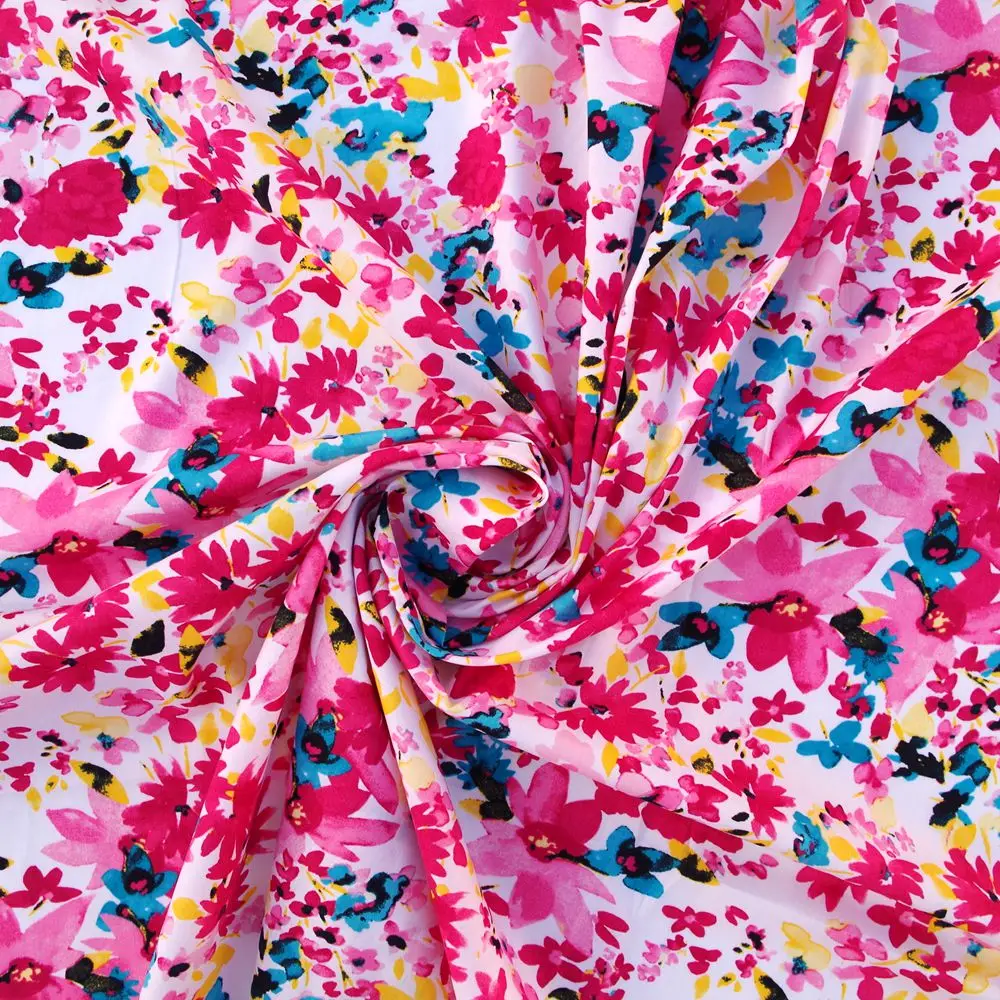 

1 yard Cotton Woven Fabric - Color Flowers (width=140cm)