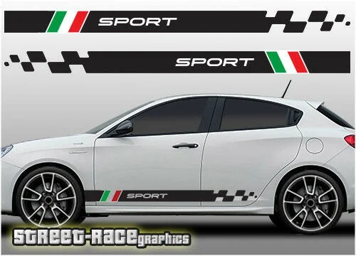 

For x2 Racing stripes graphics stickers Scuderia Italia