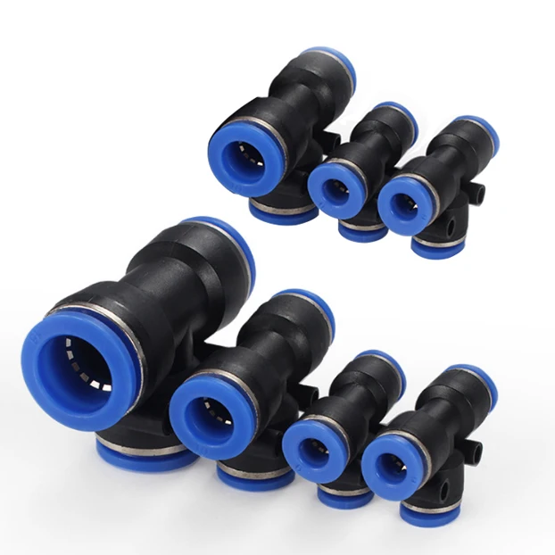 1pcs Tube Fitting Plastic Push To Connect Fittings Tee Fit Pipe | Обустройство дома