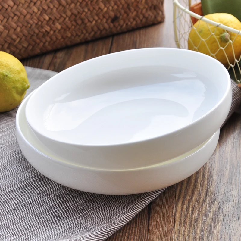 

High Quality White Bone Porcelain Appetizer Dessert Salad Bread Butter Side Dinner Plate Creative Ceramic Dish Picnic Plates