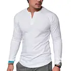 Воздухопроницаемая хлопковая блузка с длинным рукавом и круглым вырезом для свиданий удобная одежда для повседневной жизни