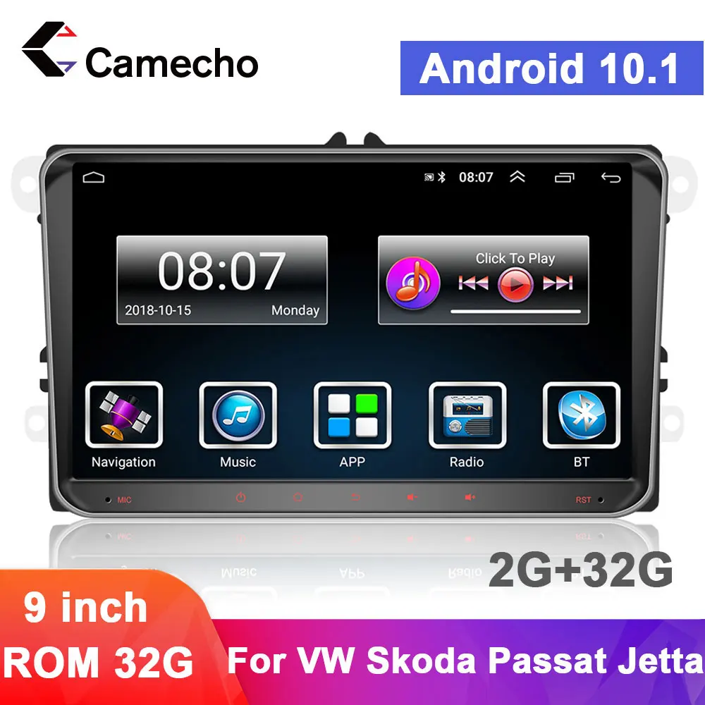 Camecho 2 Din Автомобильный Радио Мультимедийный видео плеер GPS автомобильный стерео