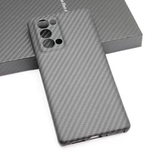 iStore Carbon fiber phone case for OPPO reno 6 Pro Plus thin and high-strength aramid fiber Business Protective cover