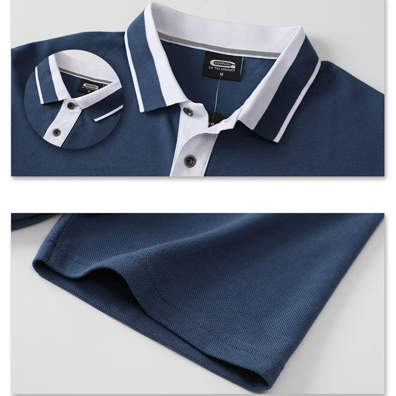 Мужская хлопковая рубашка-поло с отложным воротником размеры выше 6XL | одежда
