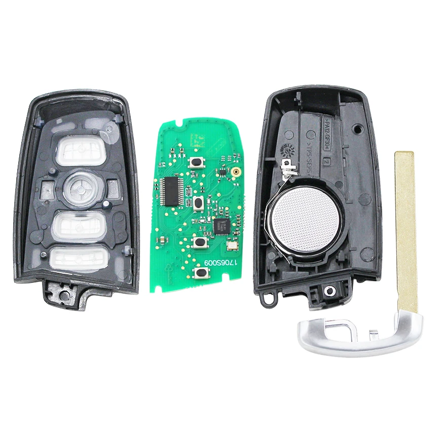 Новый ключ дистанционного управления без ключа с 4 кнопками 315 мгц/433 мгц/868 мгц для