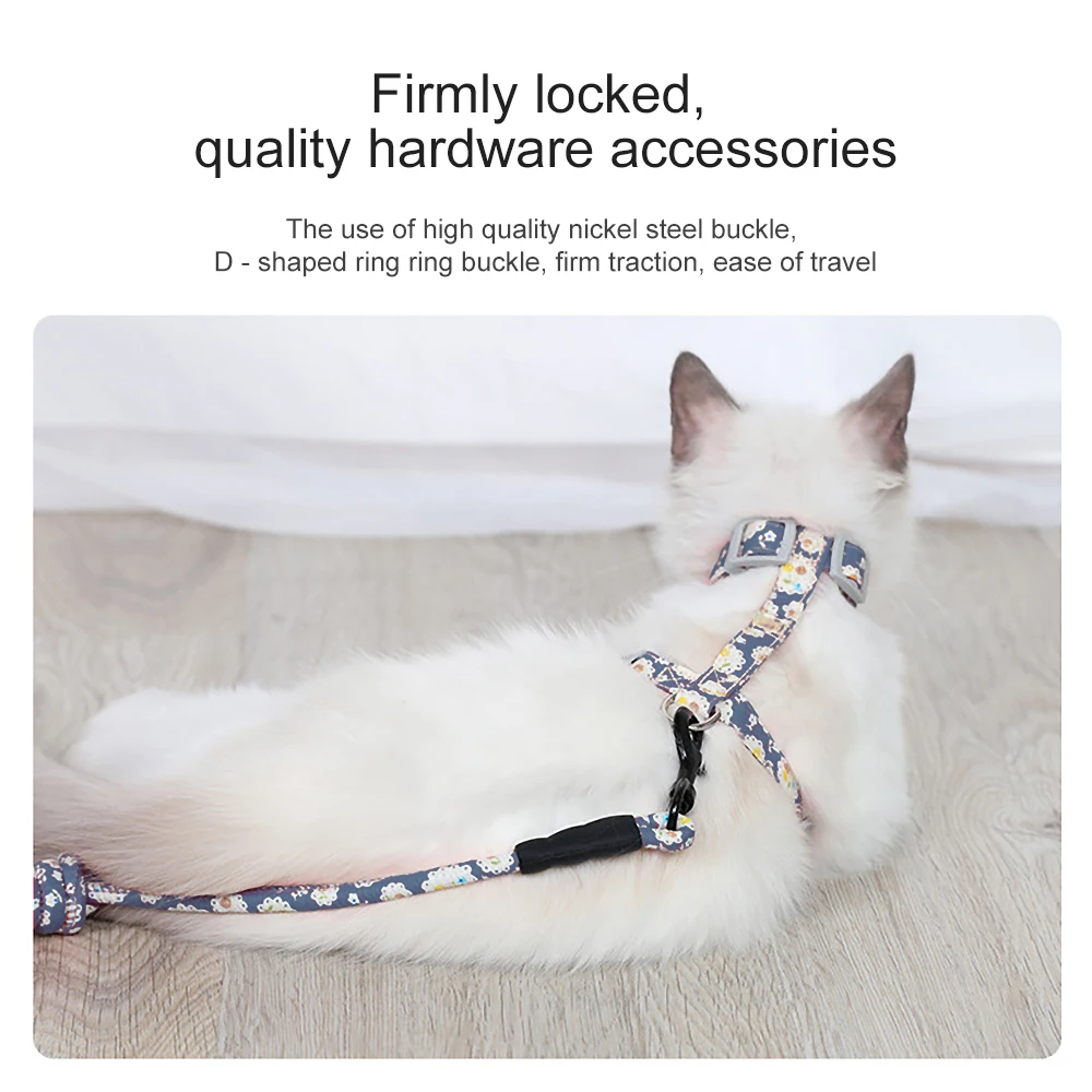 Регулируемый поводок для кошек ремень прогулок на открытом воздухе в японском