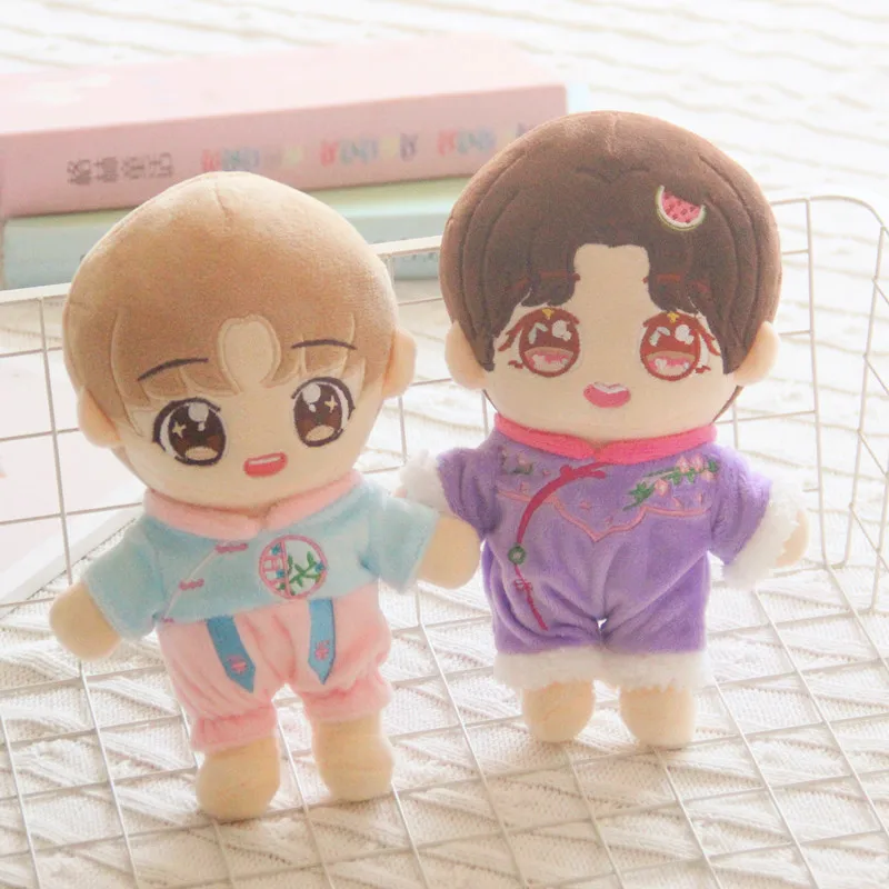 Фиолетовый костюм с цветком сливы 20 см розовый детская одежда exo love bean кукла