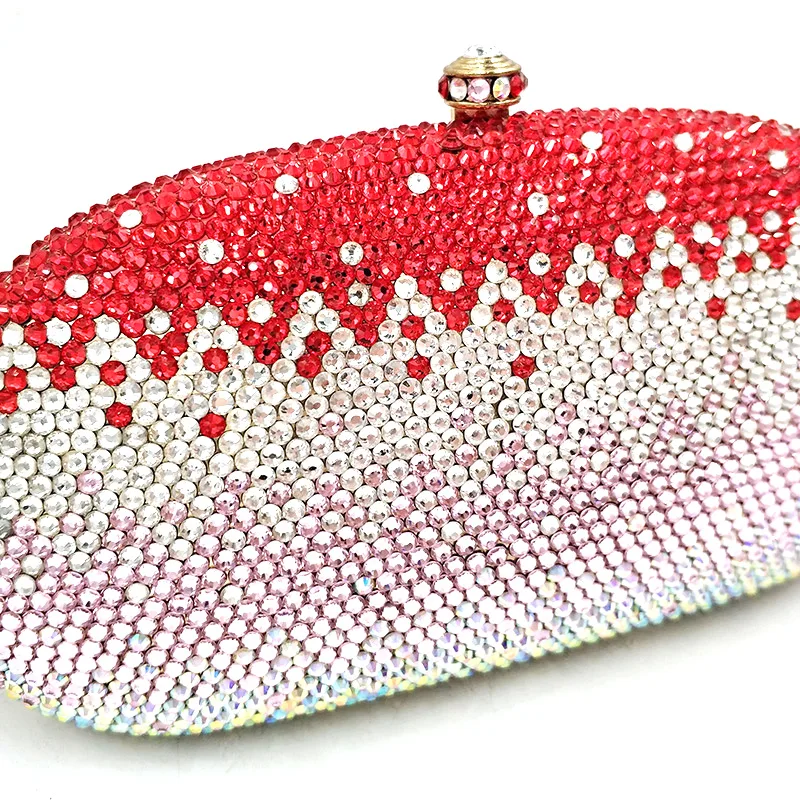Ladies special design Bridal wedding party purses women evening diamonds colorful sweet clutches full crystal | Багаж и сумки