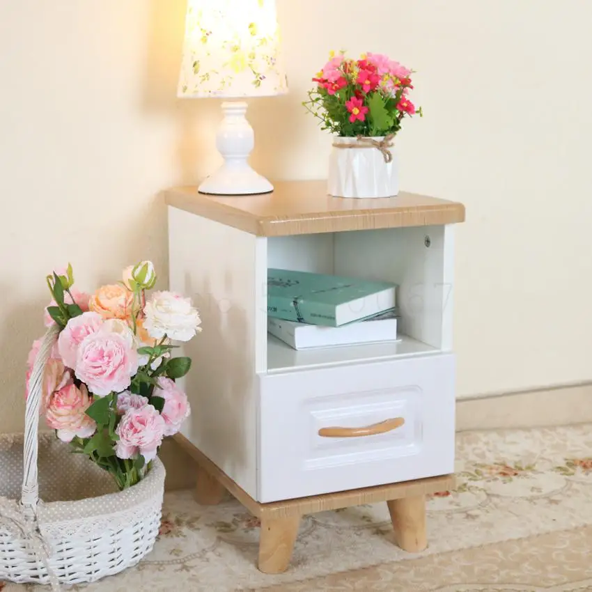 Скандинавский прикроватный столик простой маленький детский мини-столик