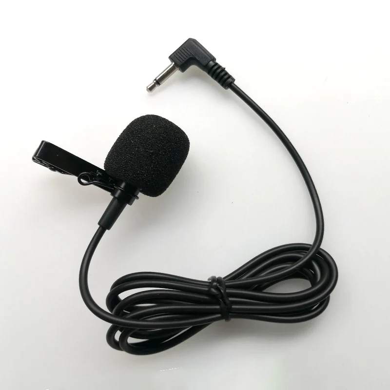 2.5mm 3.5mm Mono Condenser Microphone Collar Clip Metal Interview Recording Megaphone Amp Mini | Электроника